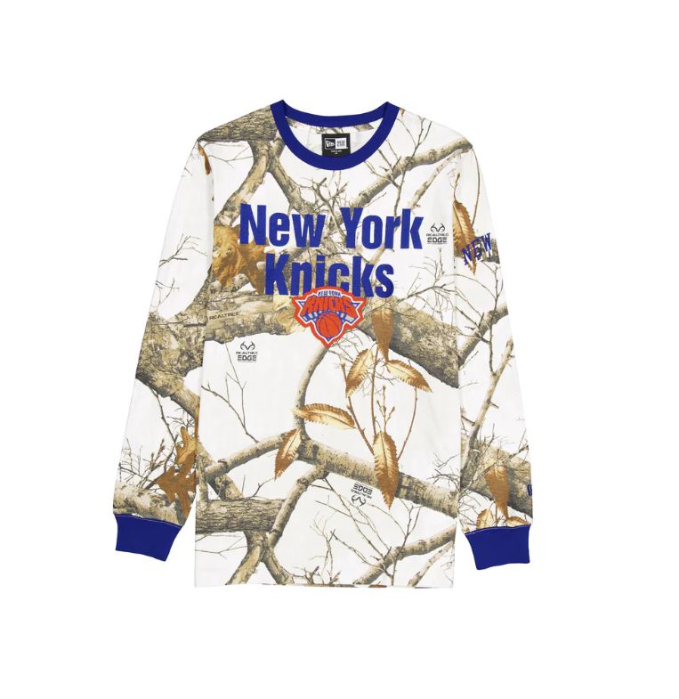 Men 2025 NBA New York Knicks long sleeve T shirts style 1